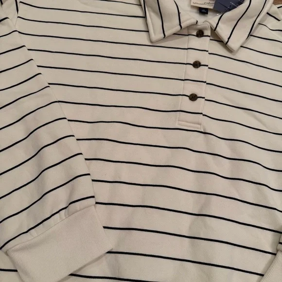 NWT Universal Thread Leisure Studio Pullover Striped Sweatshirt 2X - Picture 2 of 3